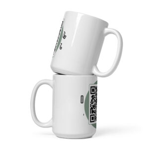 White I reject Islam mug